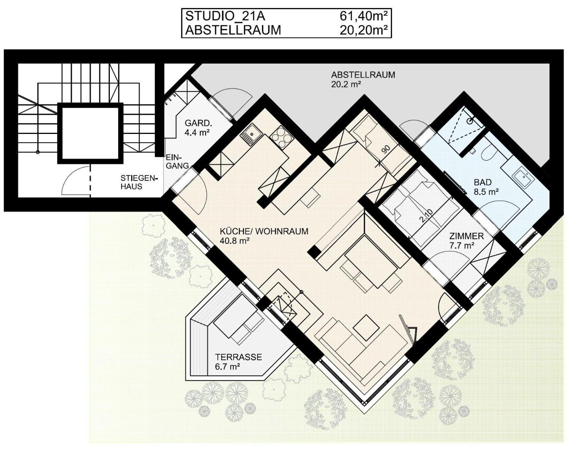 הופגרטן אים בריקסנטל Studio 21A מראה חיצוני תמונה